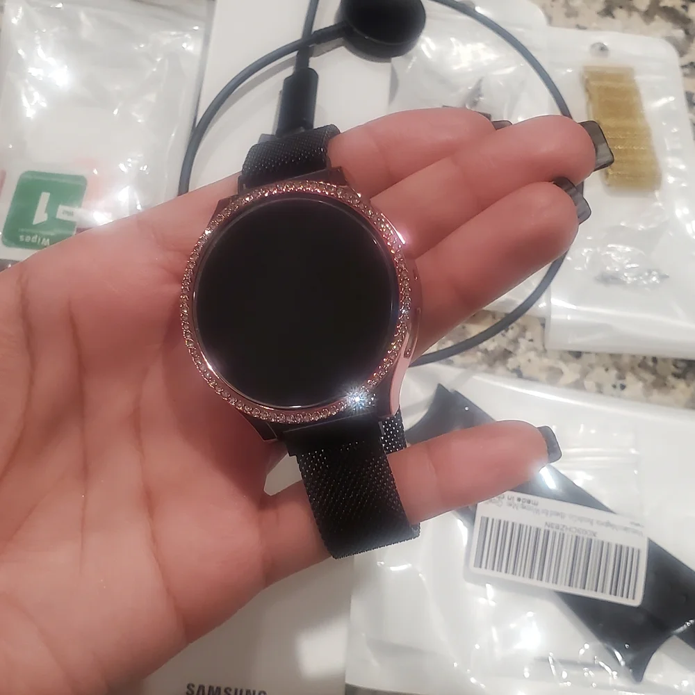 Samsung Galaxy Watch5 44mm with Black and Gold Accessories
